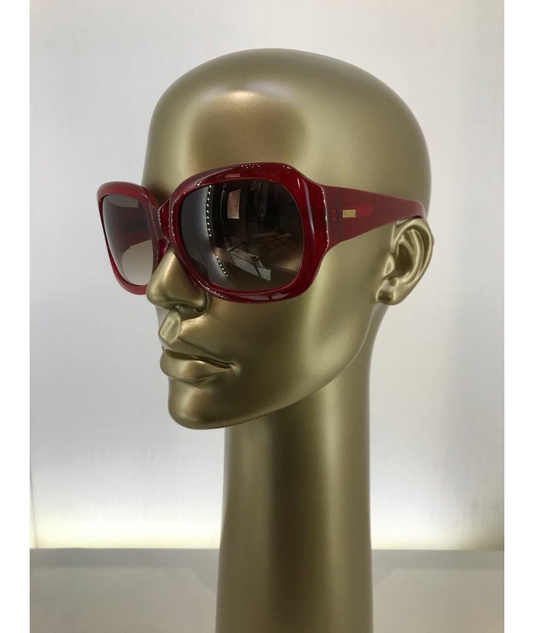3.1 PHILLIP LIM Бордовые пластиковые солнцезащитные очки, фото 3