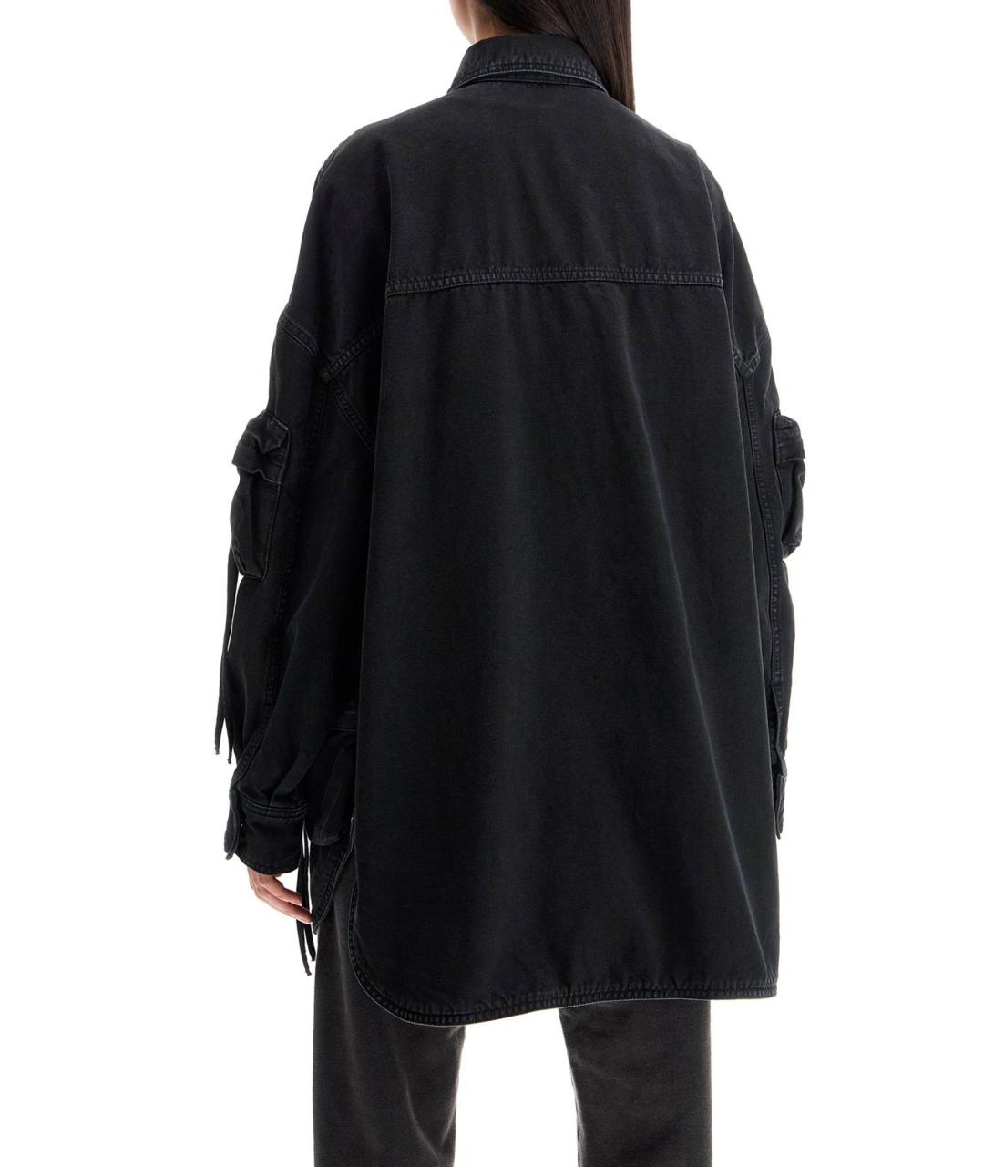 THE ATTICO Черная хлопковая куртка, фото 5