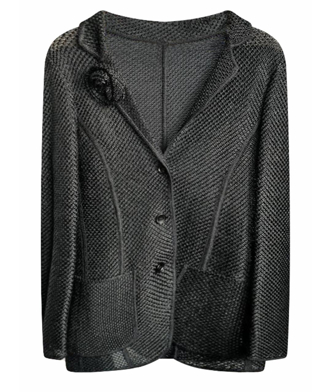 ERMANNO SCERVINO Черный вискозный жакет/пиджак, фото 1