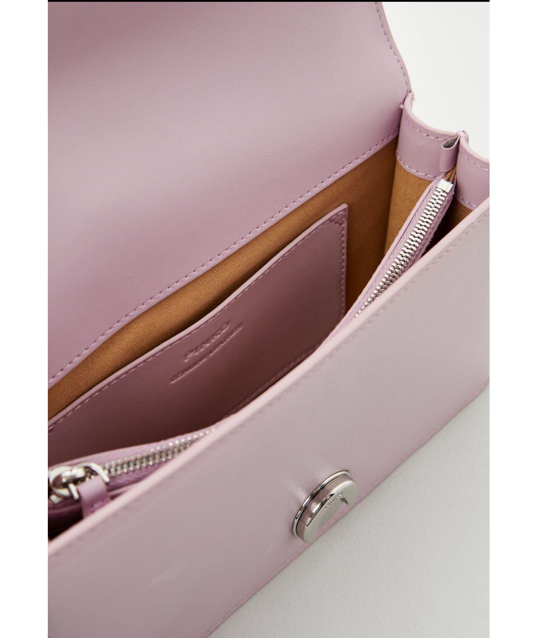 PINKO Розовая кожаная сумка через плечо, фото 4