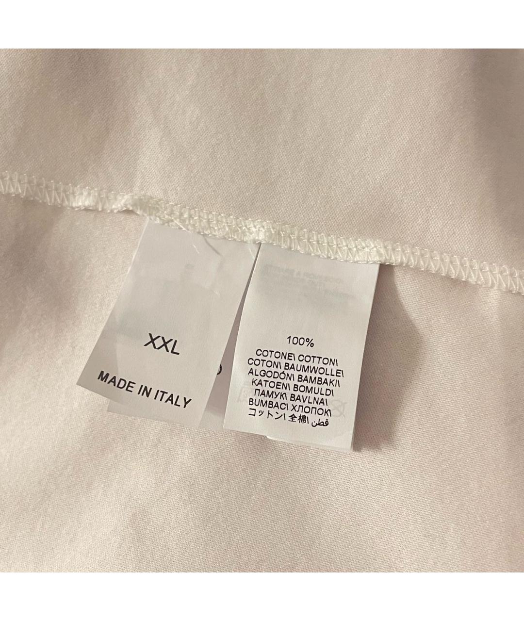 BRUNELLO CUCINELLI Белая хлопковая футболка, фото 5