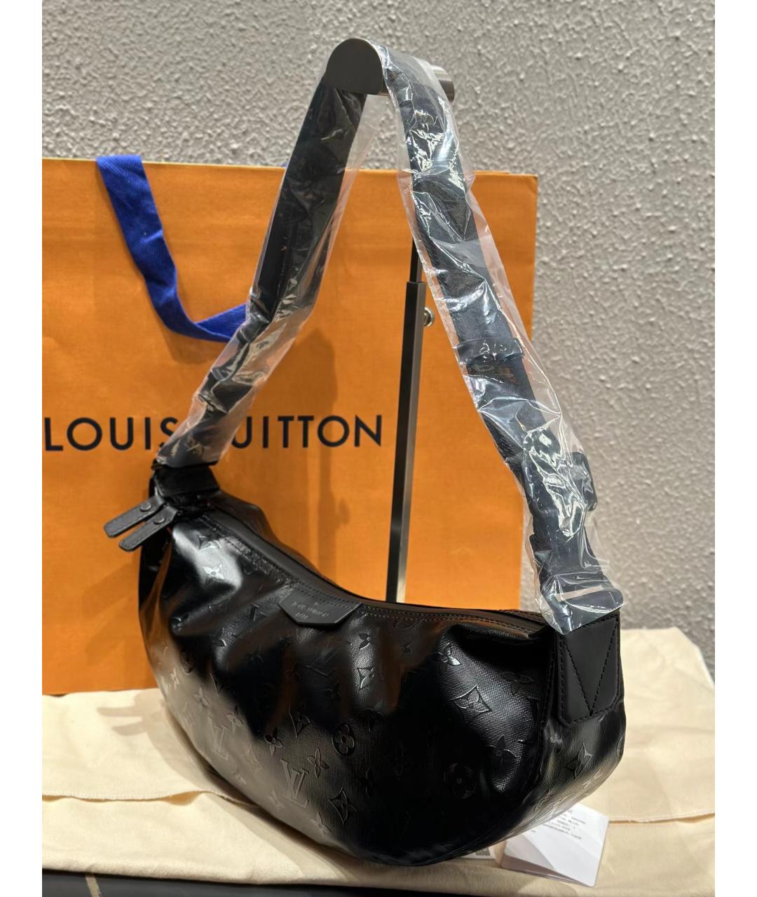 LOUIS VUITTON PRE-OWNED Черная сумка через плечо, фото 4