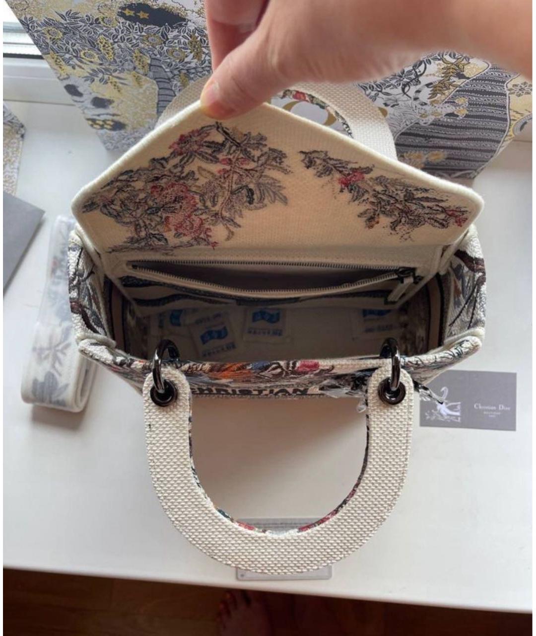 CHRISTIAN DIOR Мульти тканевая сумка с короткими ручками, фото 5