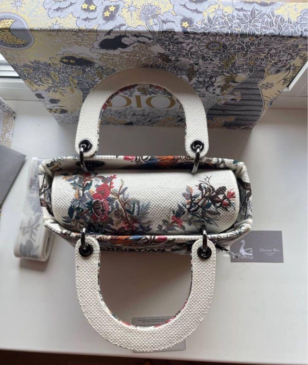 CHRISTIAN DIOR Мульти тканевая сумка с короткими ручками, фото 4