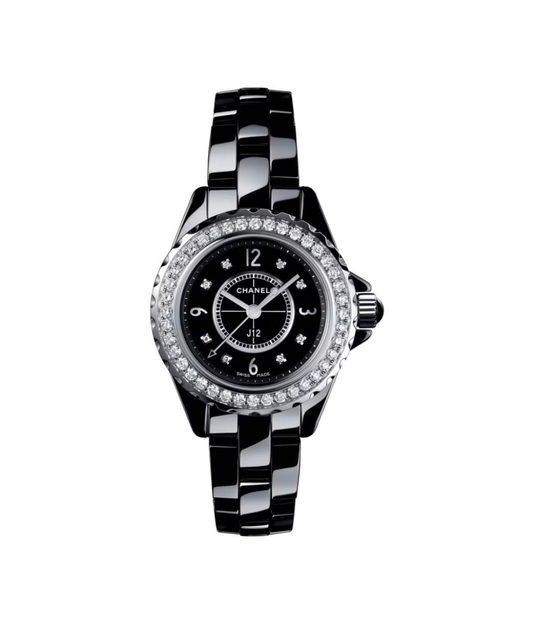 CHANEL PRE-OWNED Черные керамические часы, фото 1
