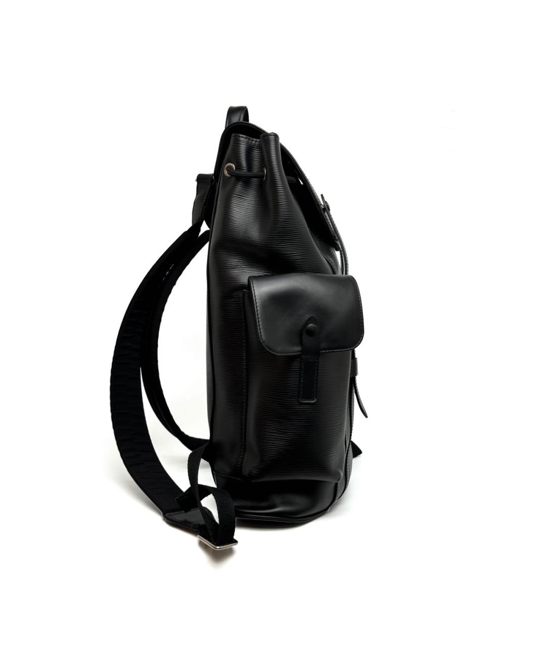 LOUIS VUITTON PRE-OWNED Черный кожаный рюкзак, фото 4