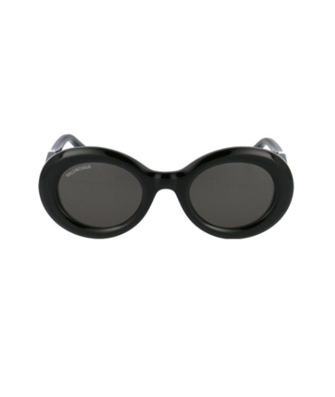 BALENCIAGA Черные пластиковые солнцезащитные очки, фото 2