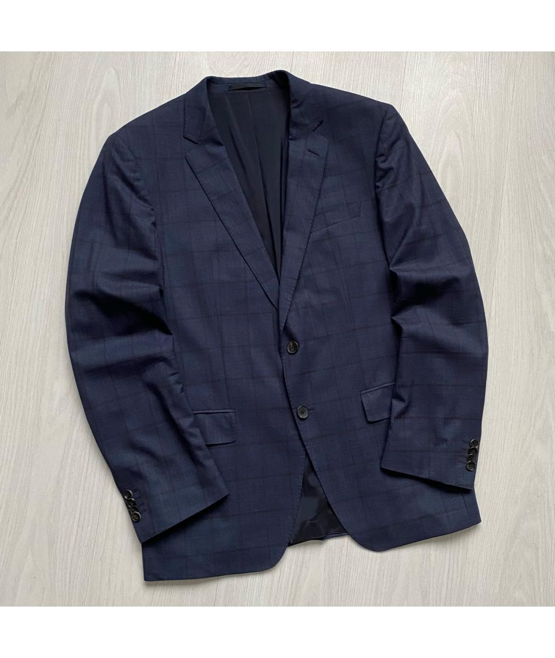 HUGO BOSS Темно-синий шерстяной пиджак, фото 9