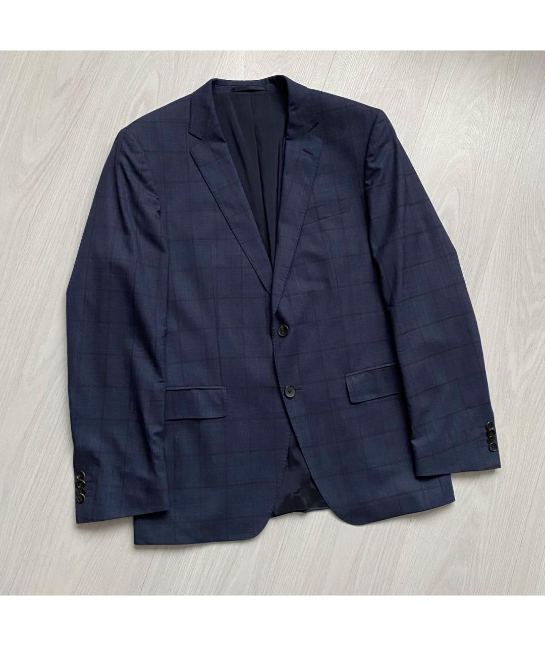 HUGO BOSS Темно-синий шерстяной пиджак, фото 3