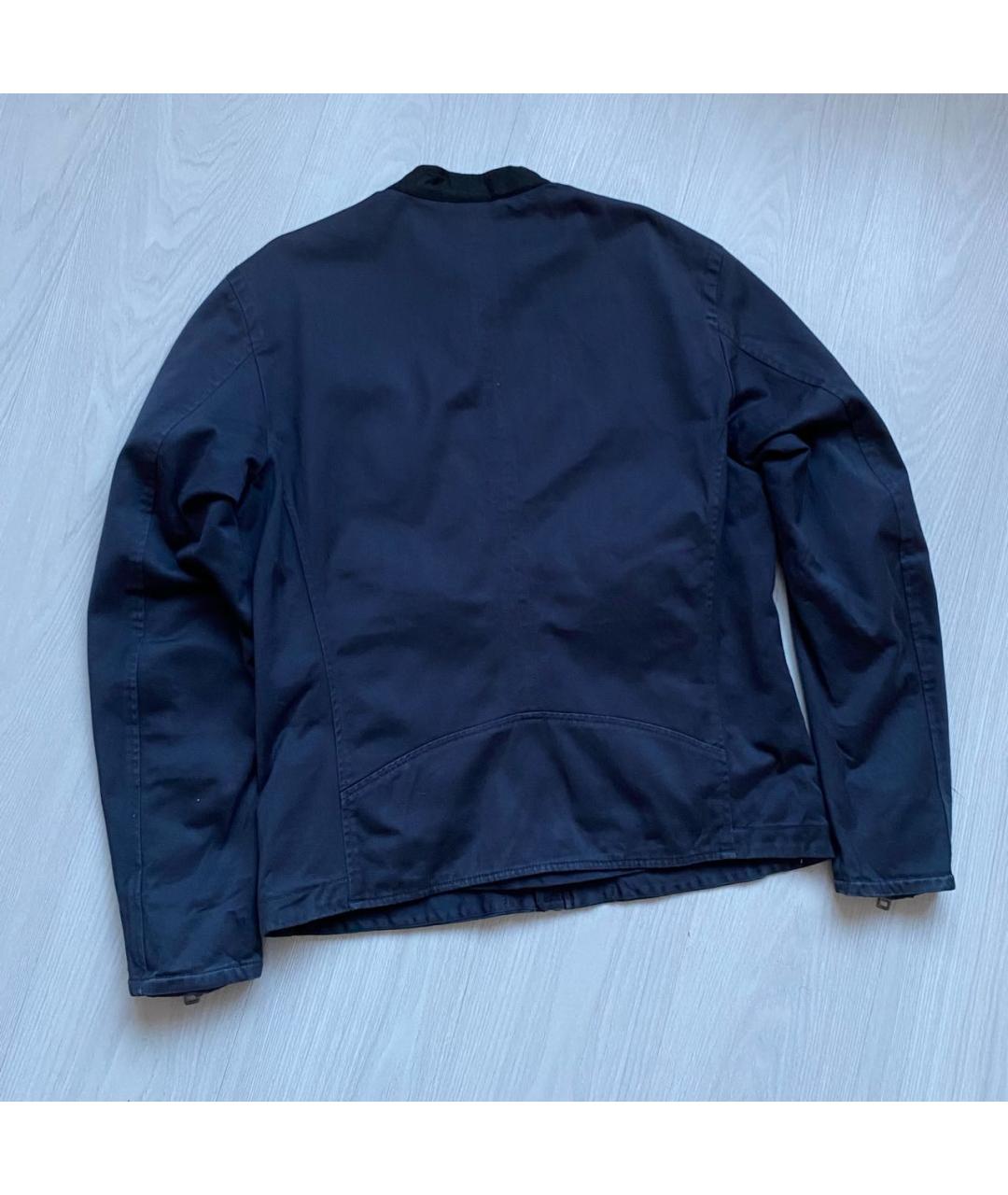 DIESEL Темно-синяя хлопко-эластановая куртка, фото 8