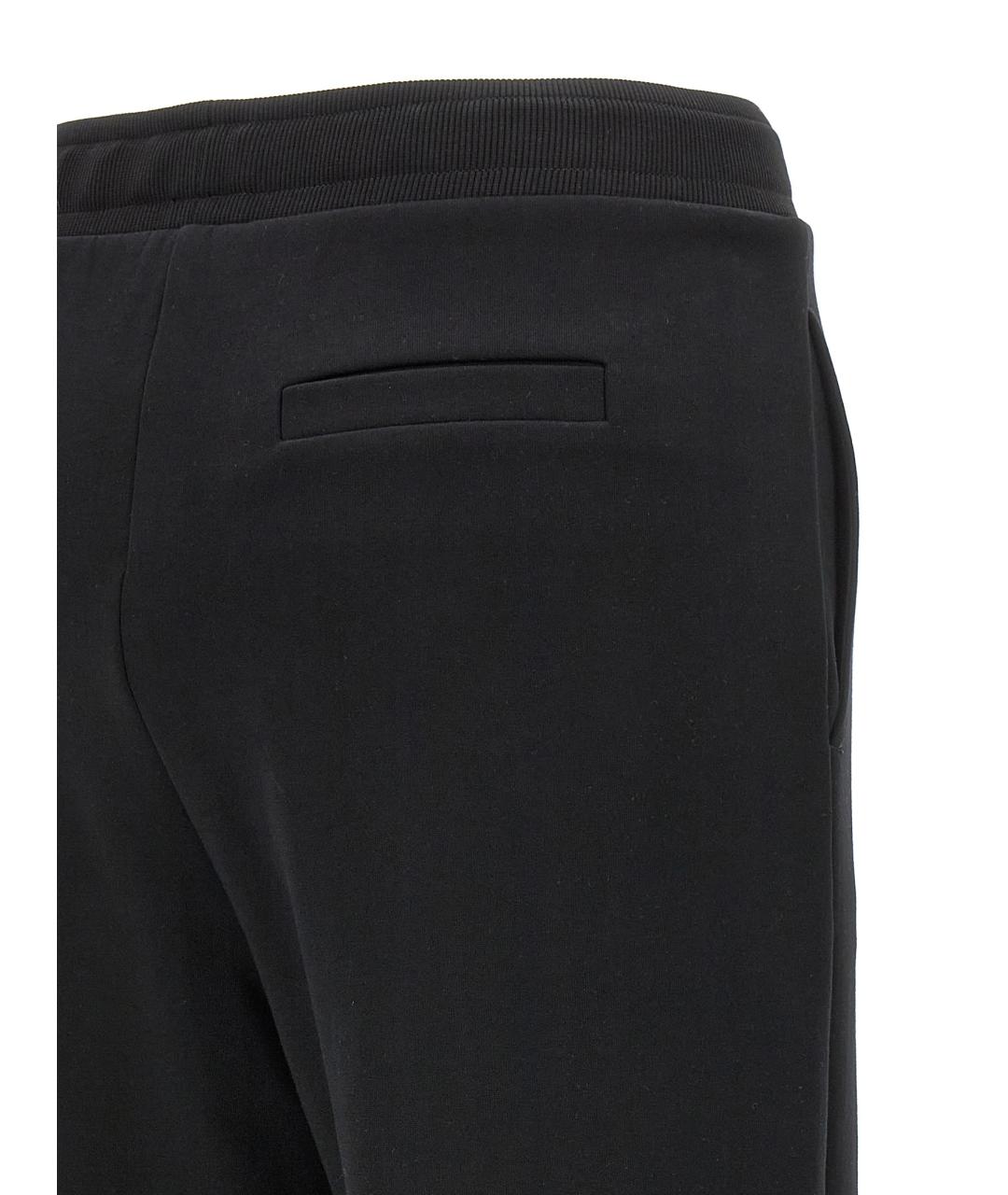 'S MAX MARA Черные хлопковые прямые брюки, фото 4