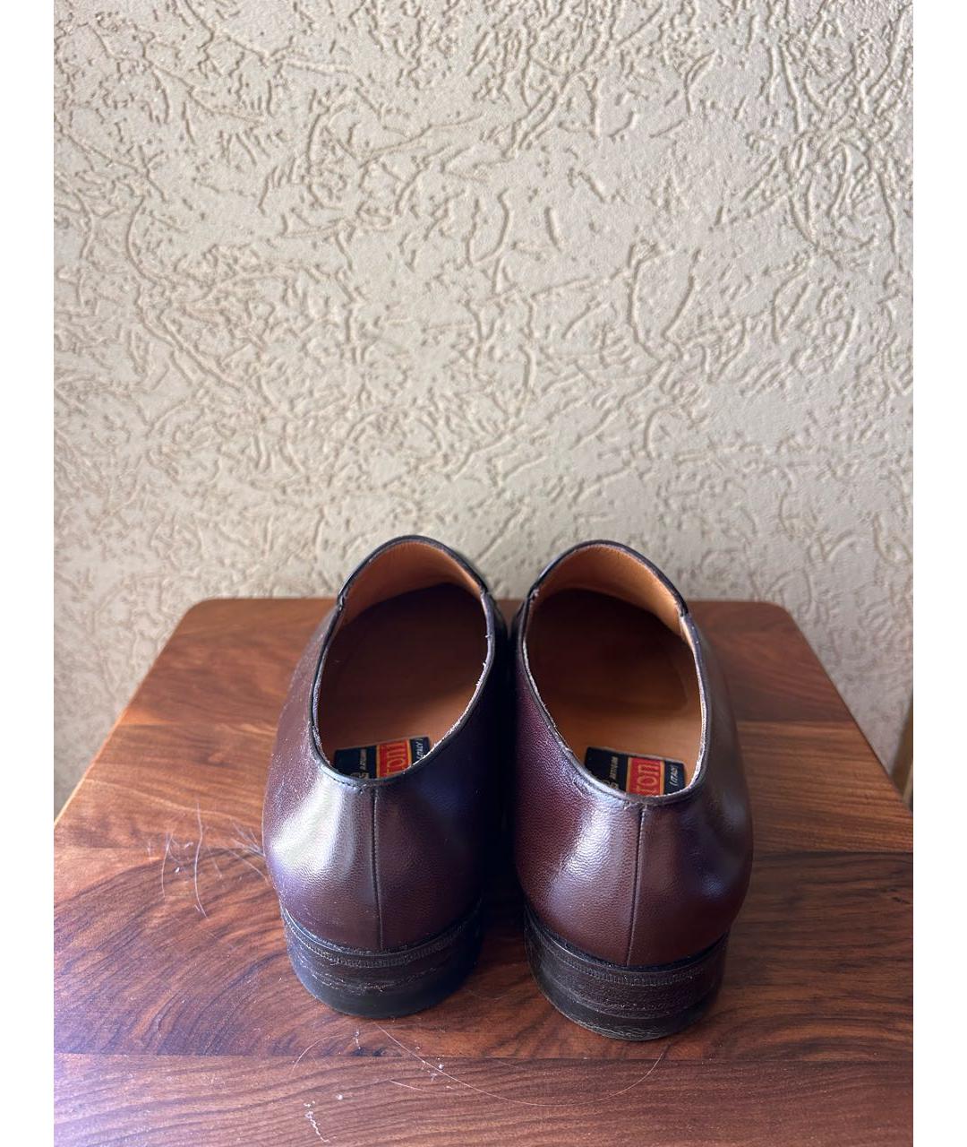 A.TESTONI Коричневые туфли из экзотической кожи, фото 4