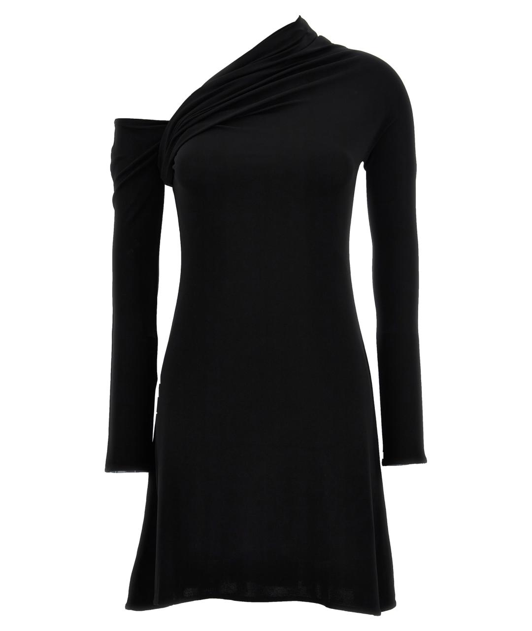 COURREGES Черное вискозное коктейльное платье, фото 1