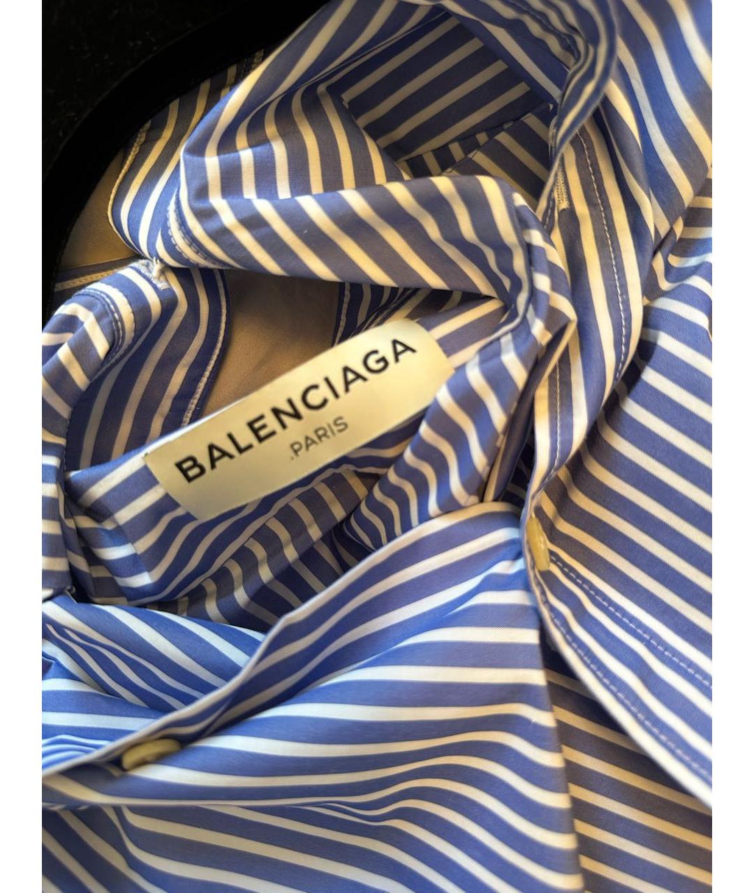 BALENCIAGA Голубая рубашка, фото 3