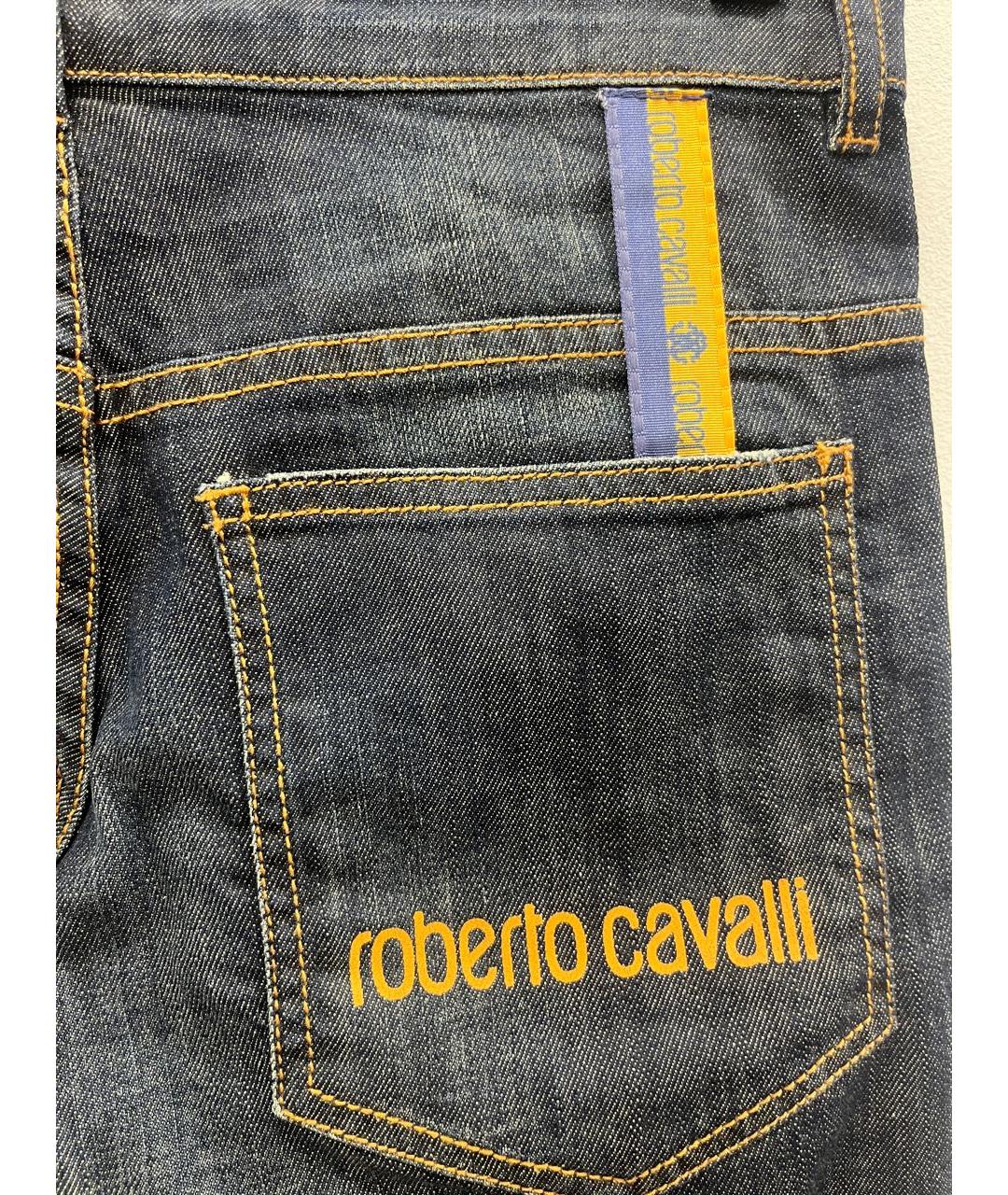 ROBERTO CAVALLI Темно-синие хлопковые детские джинсы, фото 3