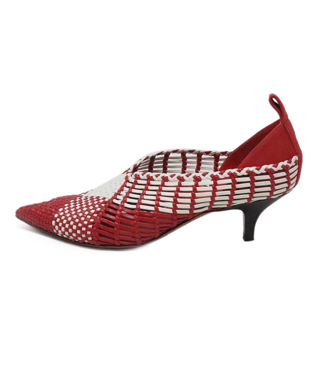 CELINE PRE-OWNED Красные кожаные туфли, фото 5