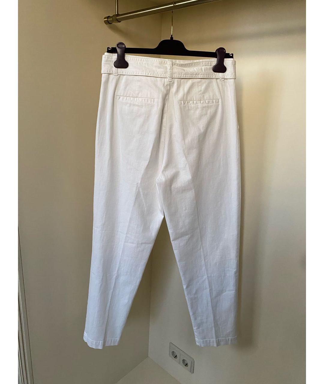 P.A.R.O.S.H. Белые хлопко-эластановые джинсы слим, фото 6