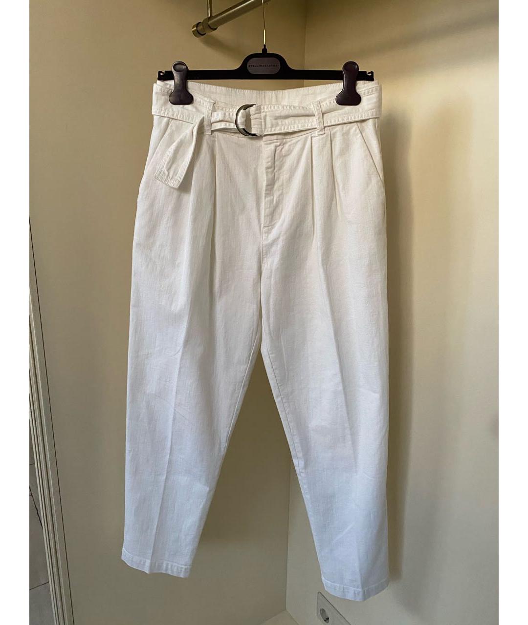 P.A.R.O.S.H. Белые хлопко-эластановые джинсы слим, фото 4