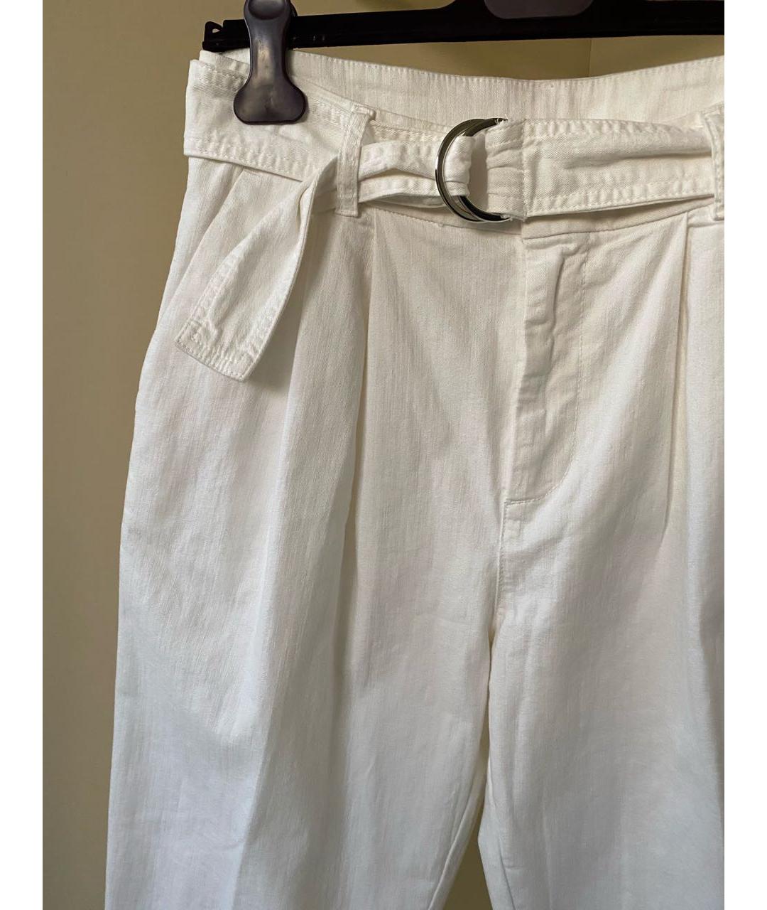 P.A.R.O.S.H. Белые хлопко-эластановые джинсы слим, фото 5