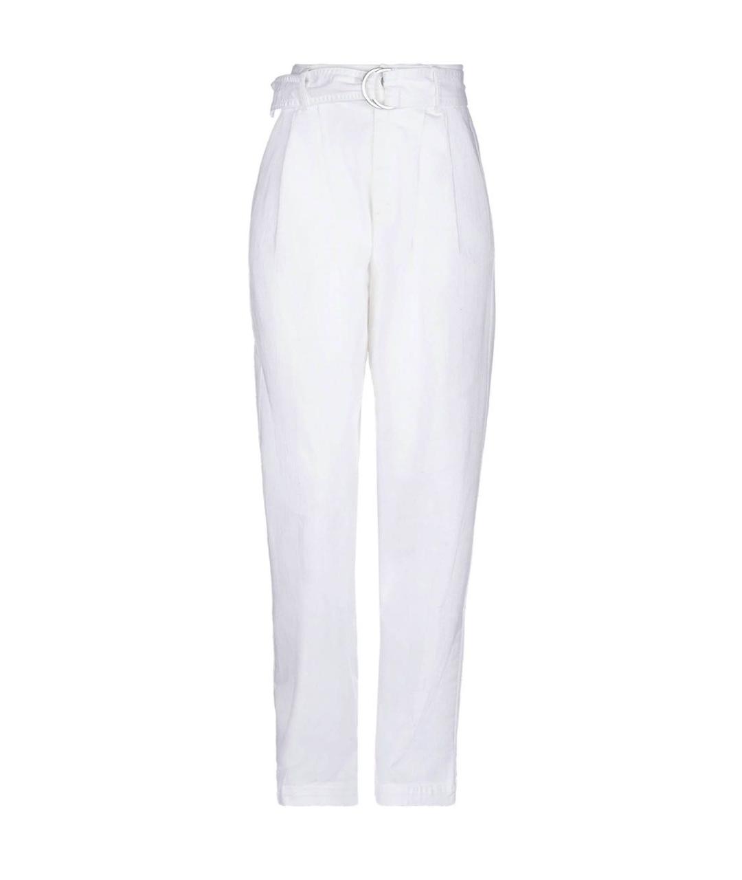 P.A.R.O.S.H. Белые хлопко-эластановые джинсы слим, фото 1