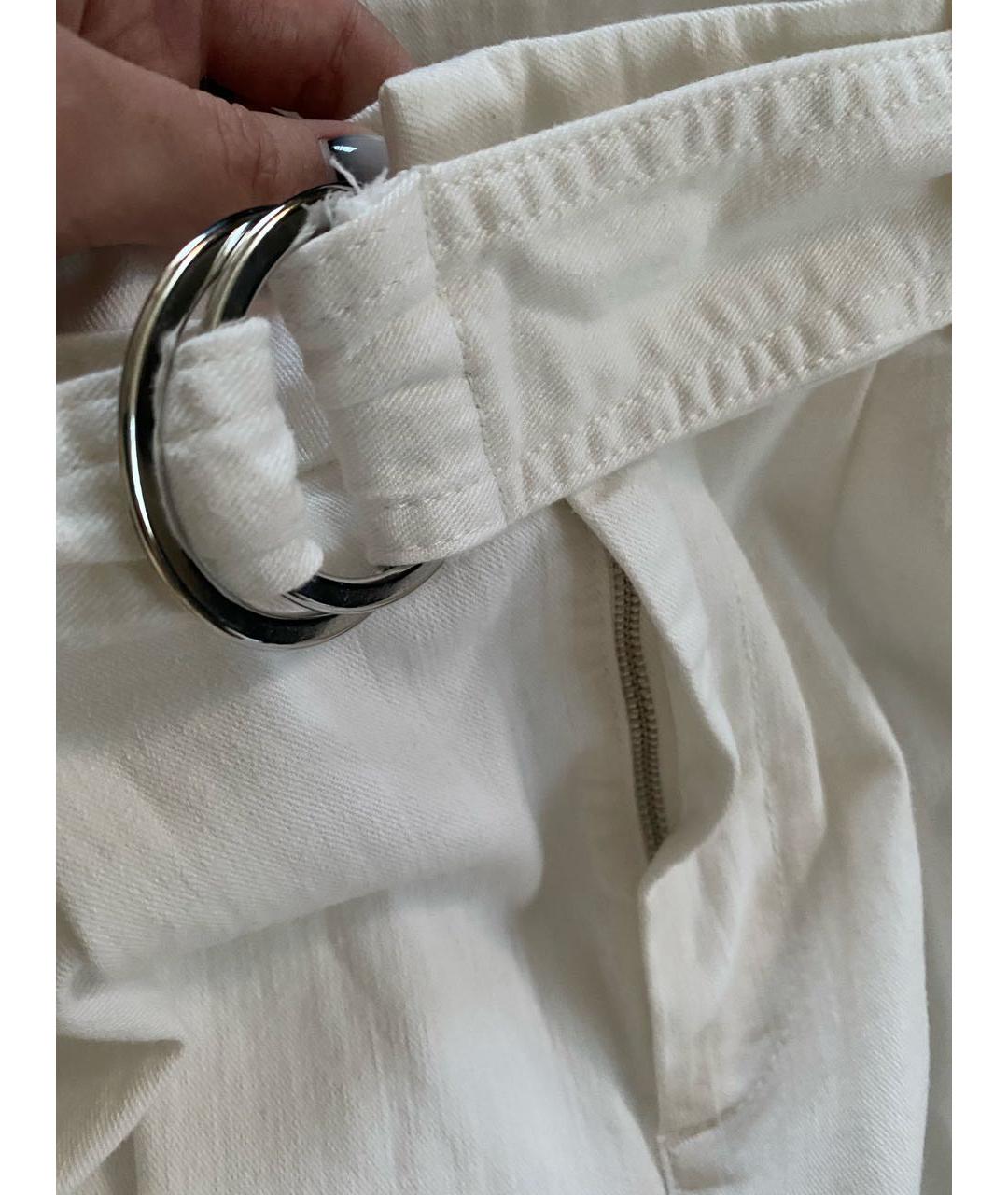 P.A.R.O.S.H. Белые хлопко-эластановые джинсы слим, фото 8