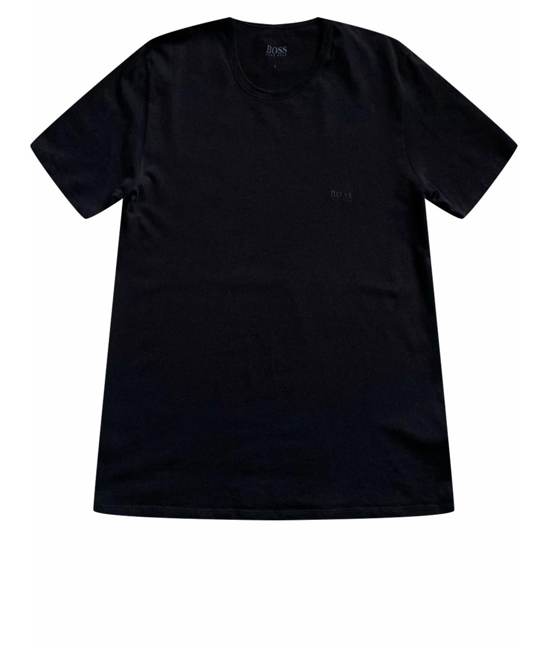 HUGO BOSS Черная хлопковая футболка, фото 1