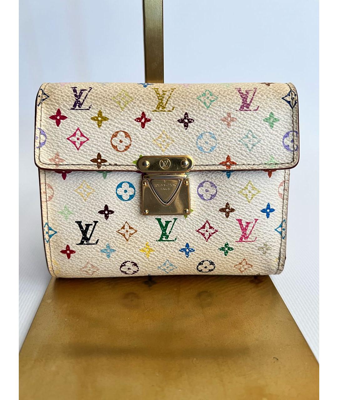 LOUIS VUITTON PRE-OWNED Белый кошелек, фото 7