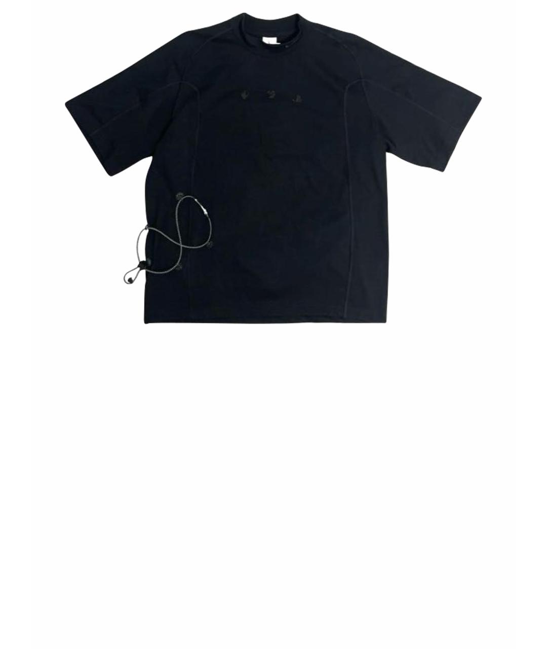 NIKE X OFF-WHITE Черная хлопко-полиэстеровая футболка, фото 1