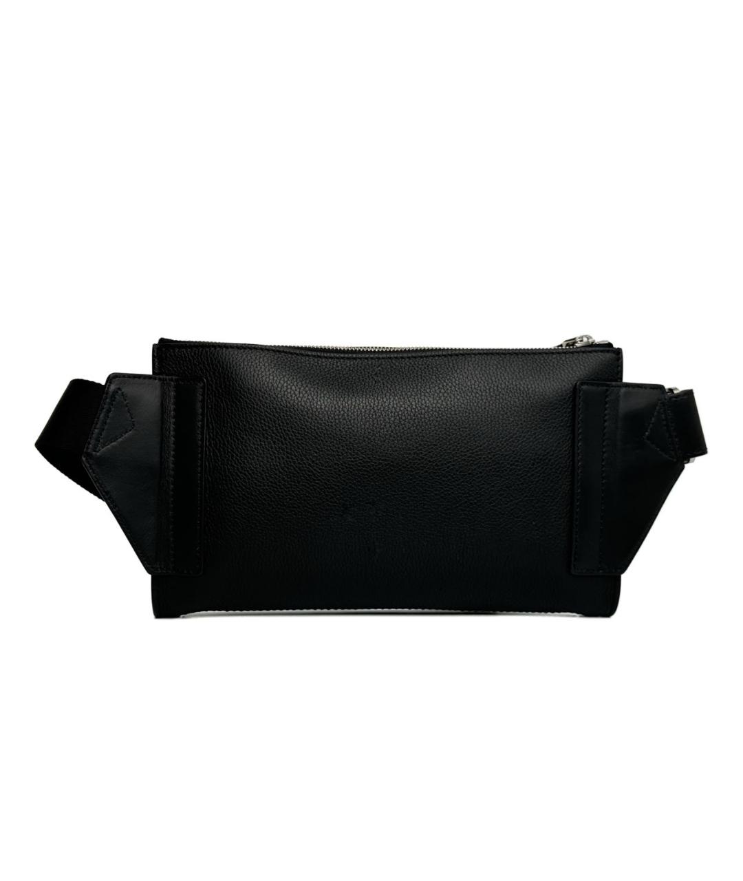 MONTBLANC Черная кожаная сумка на плечо, фото 2