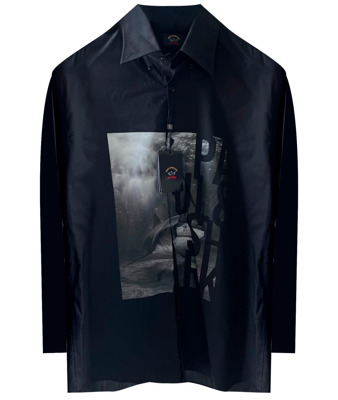 PAUL & SHARK Черная хлопковая кэжуал рубашка, фото 1