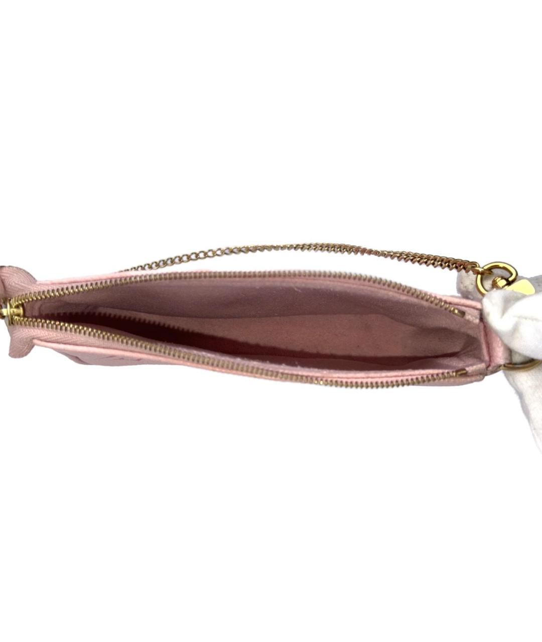 LOUIS VUITTON PRE-OWNED Розовая кожаная сумка с короткими ручками, фото 6
