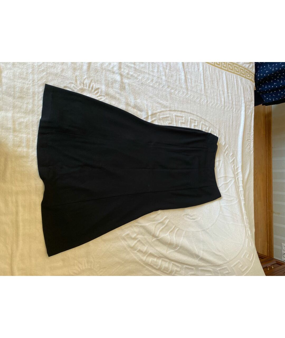 MOSCHINO Черная вискозная юбка макси, фото 5