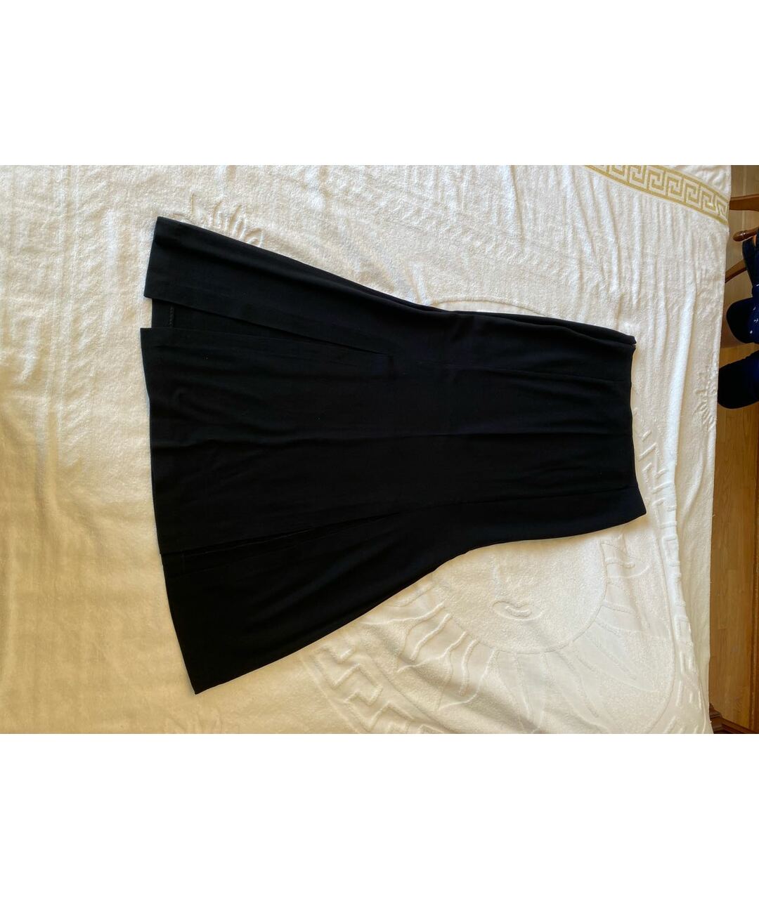 MOSCHINO Черная вискозная юбка макси, фото 2