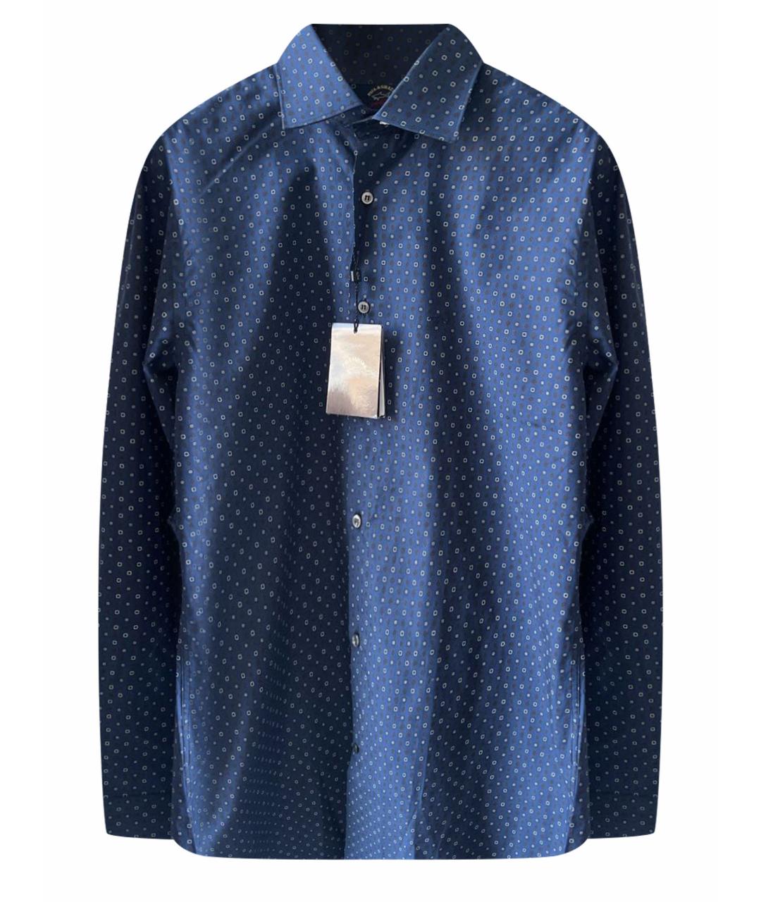 PAUL & SHARK Темно-синяя хлопковая кэжуал рубашка, фото 1