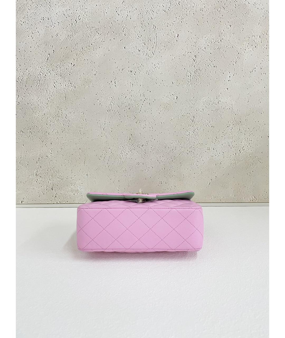 CHANEL PRE-OWNED Розовая кожаная сумка через плечо, фото 5