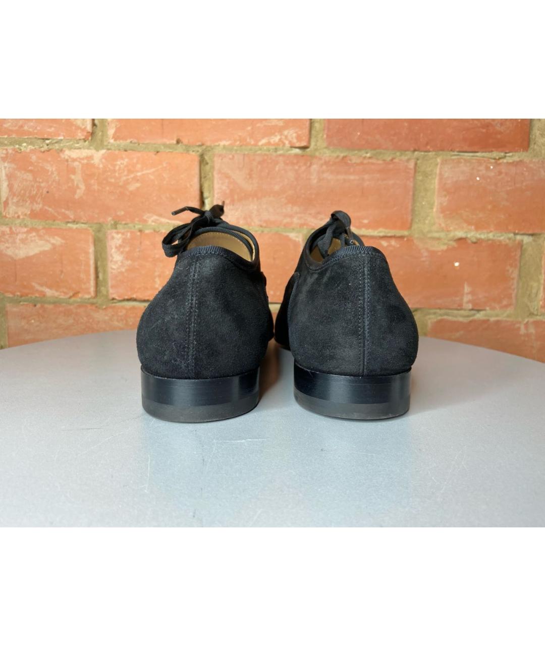 CHRISTIAN LOUBOUTIN Черные кожаные туфли, фото 4