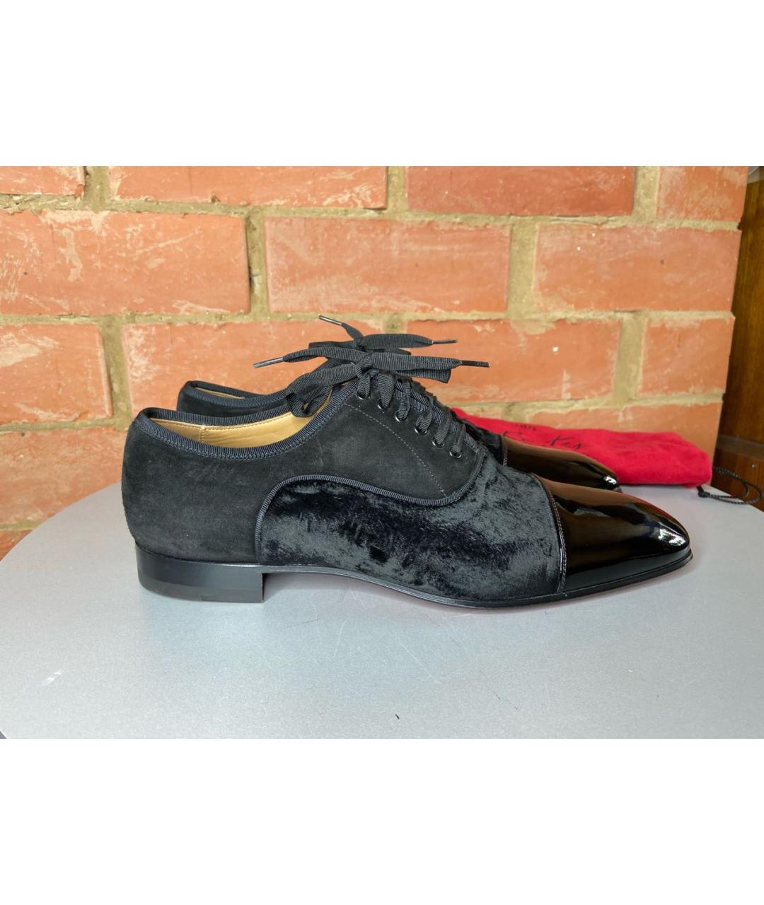 CHRISTIAN LOUBOUTIN Черные кожаные туфли, фото 9