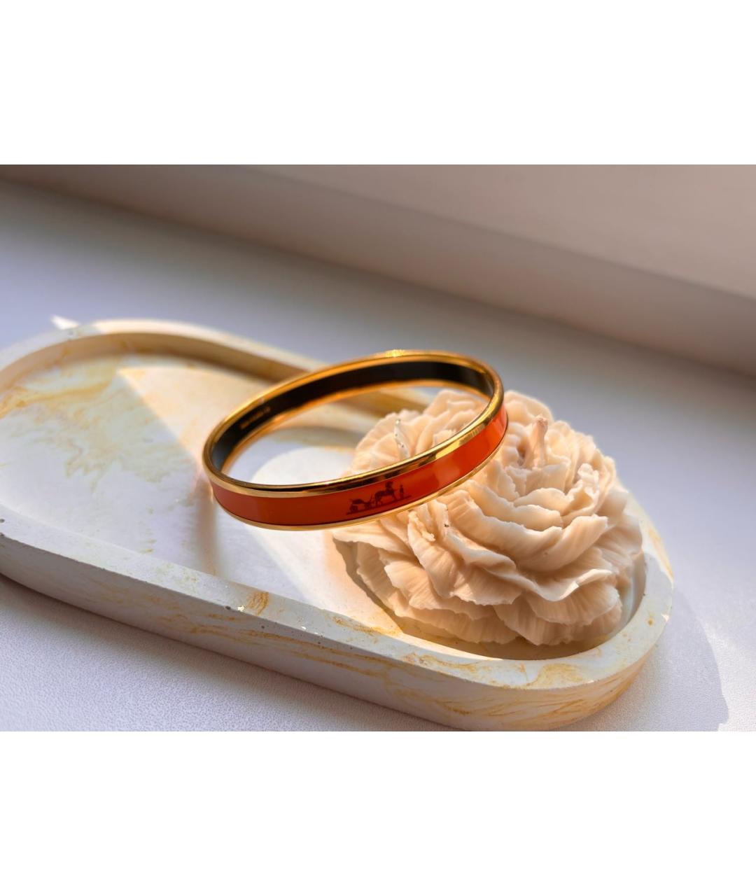 HERMES Оранжевый браслет, фото 3