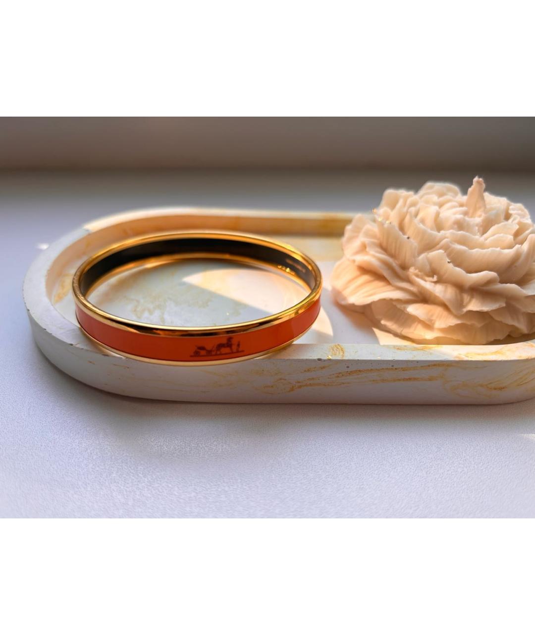 HERMES Оранжевый браслет, фото 8