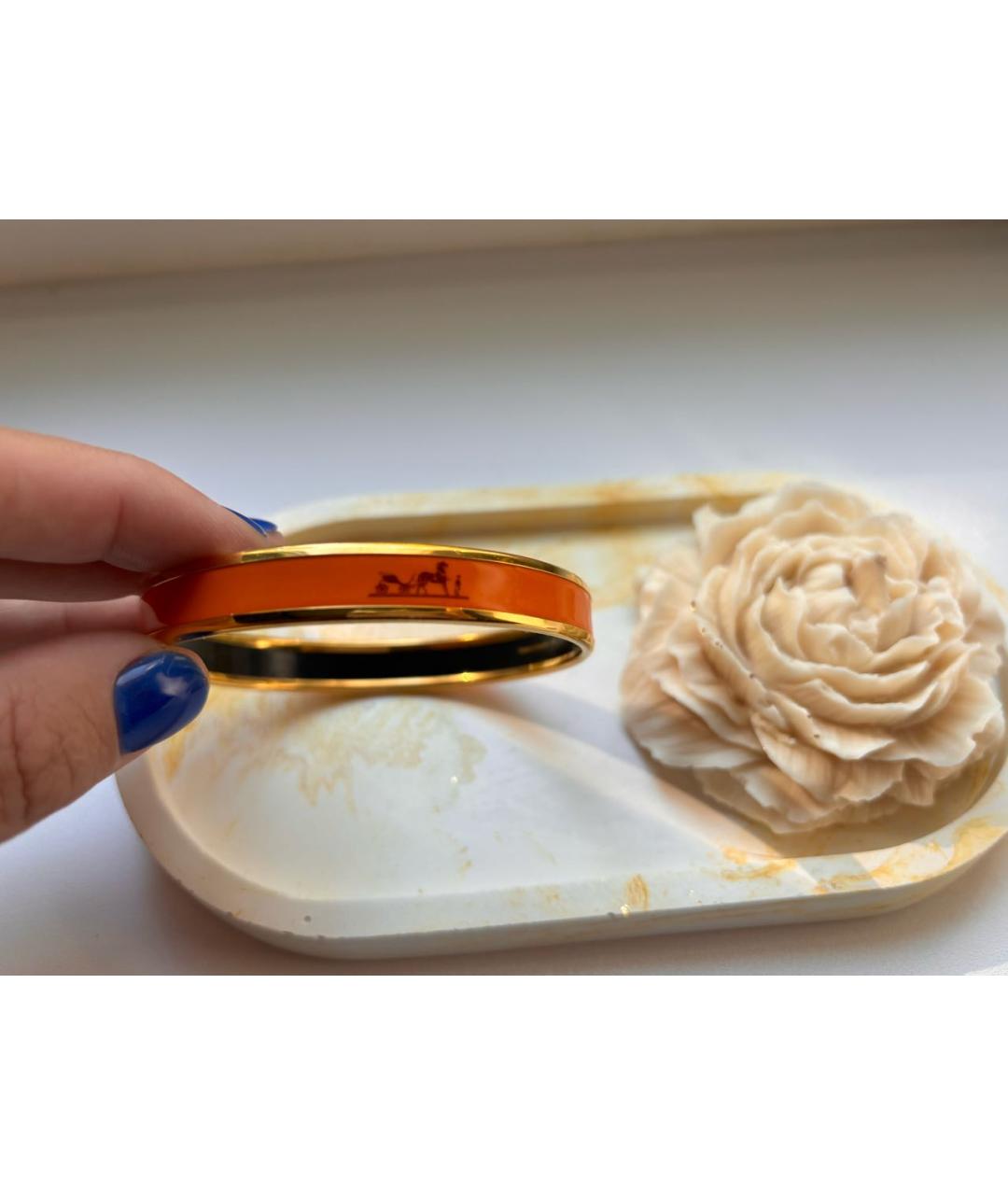 HERMES Оранжевый браслет, фото 6