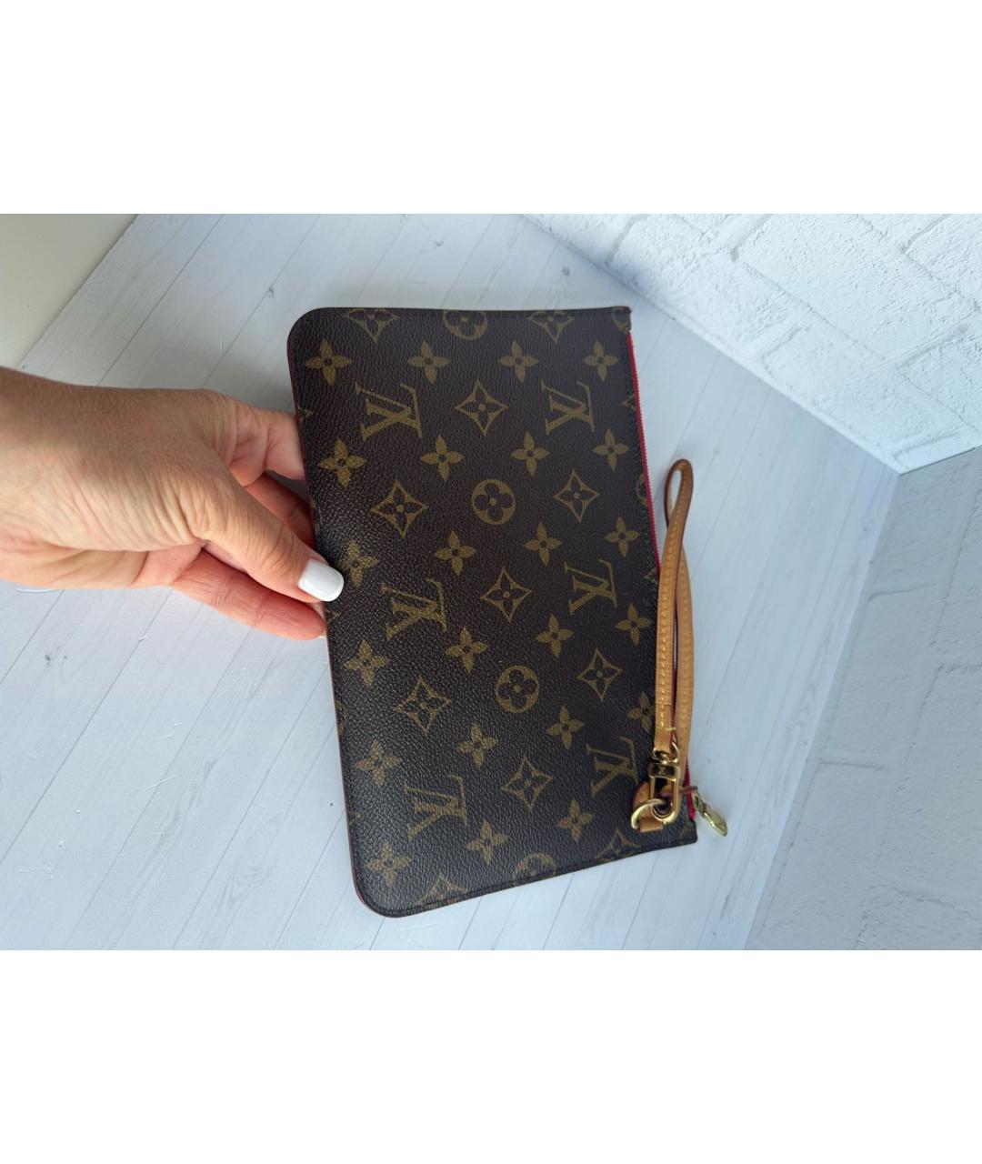 LOUIS VUITTON PRE-OWNED Коричневая сумка тоут, фото 6