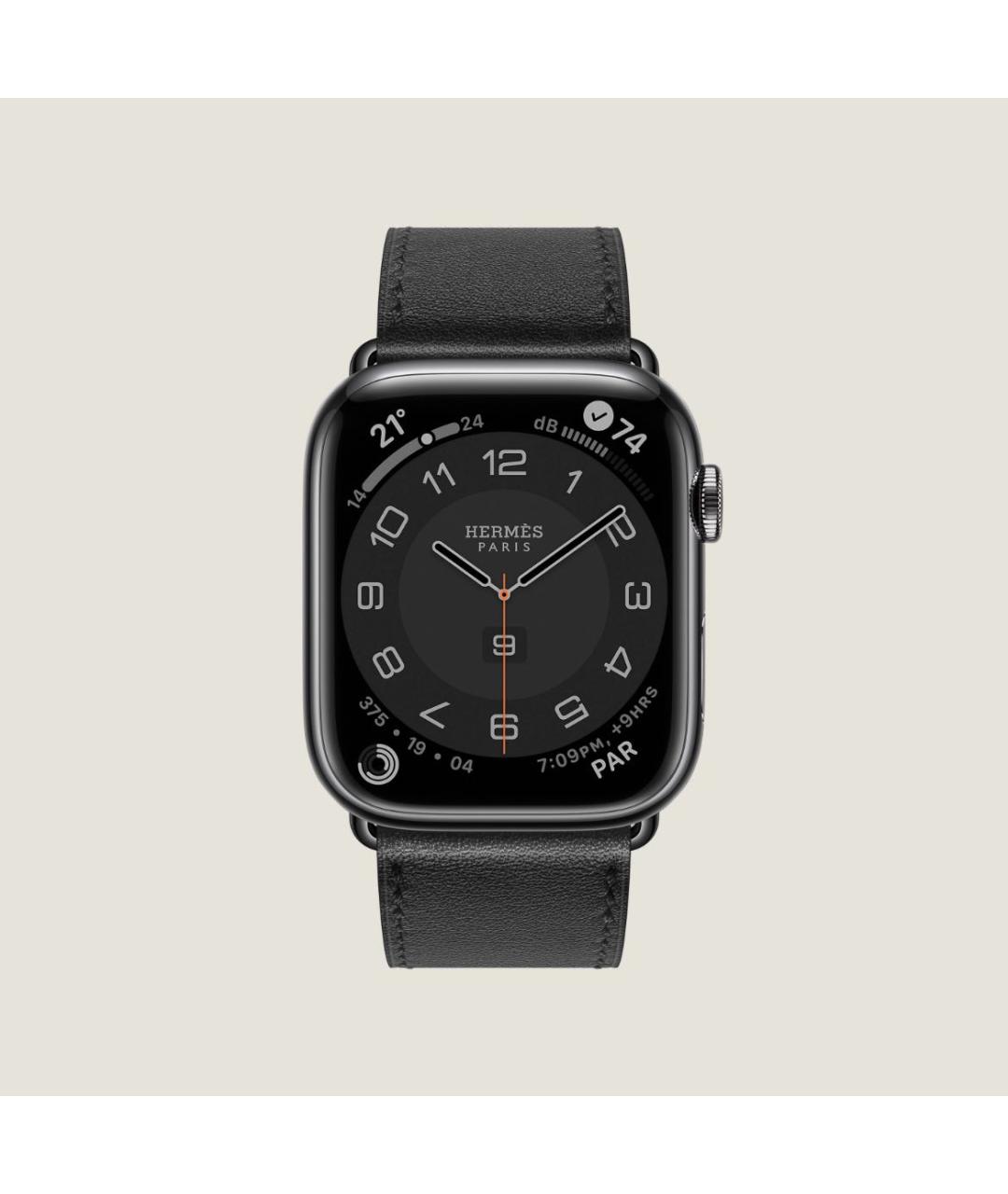 HERMES PRE-OWNED Черные кожаные часы, фото 2