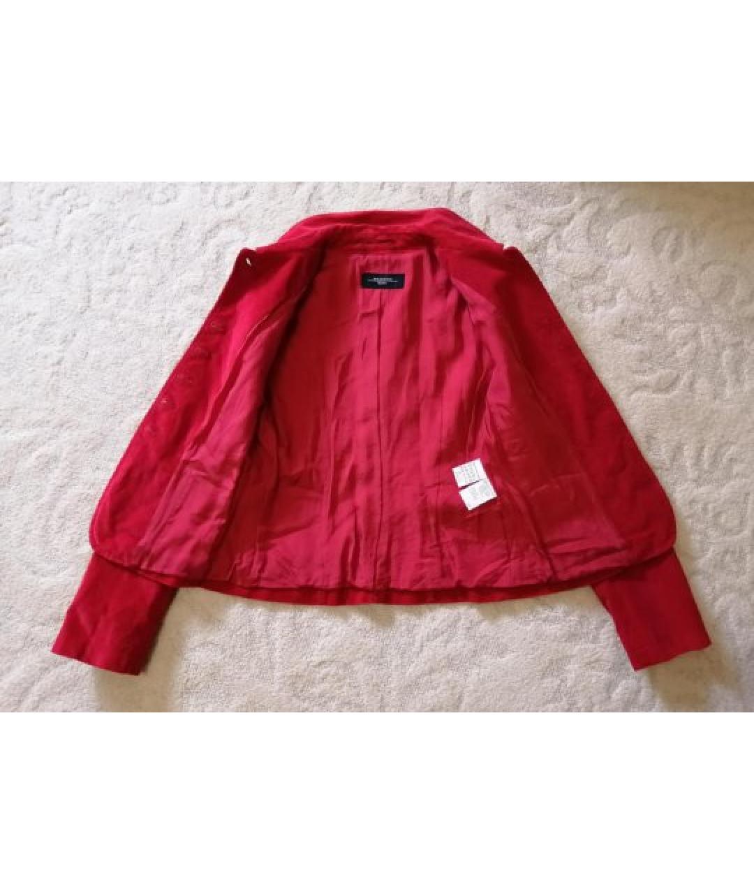 WEEKEND MAX MARA Красный хлопко-эластановый жакет/пиджак, фото 6