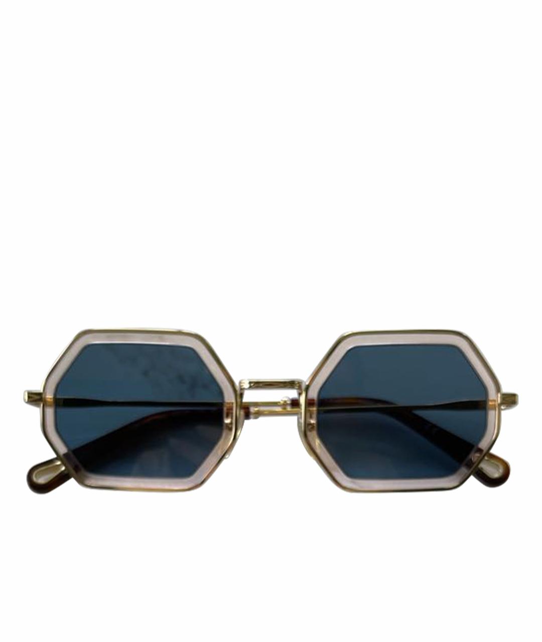 CHLOE Синие металлические солнцезащитные очки, фото 1