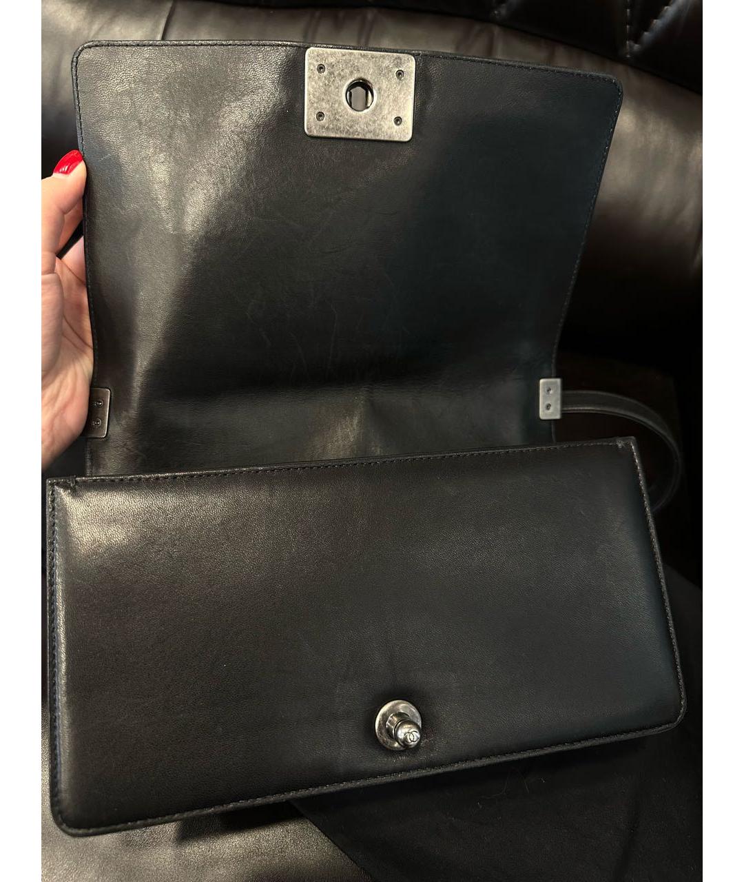 CHANEL PRE-OWNED Черная твидовая сумка через плечо, фото 6