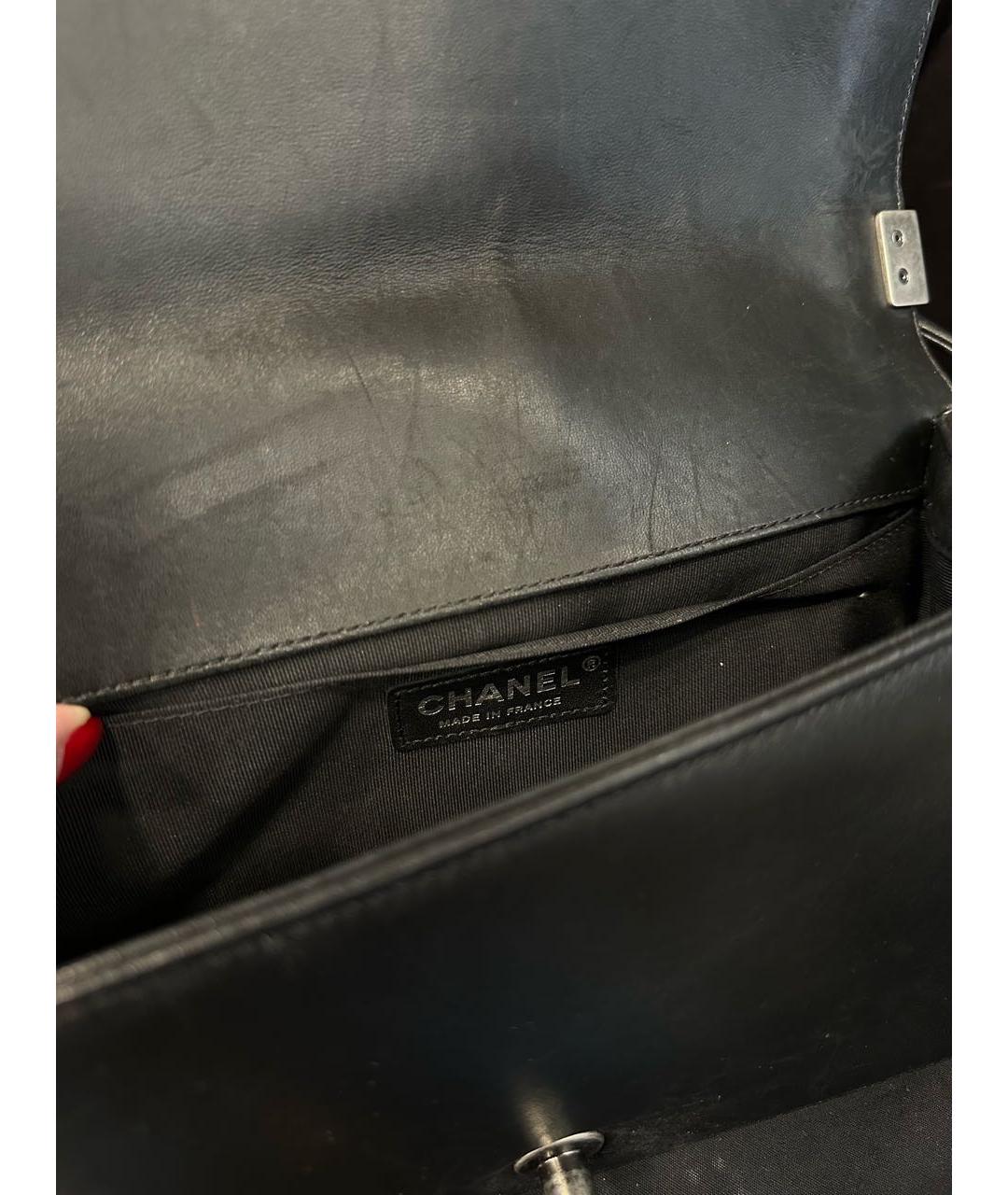 CHANEL PRE-OWNED Черная твидовая сумка через плечо, фото 5