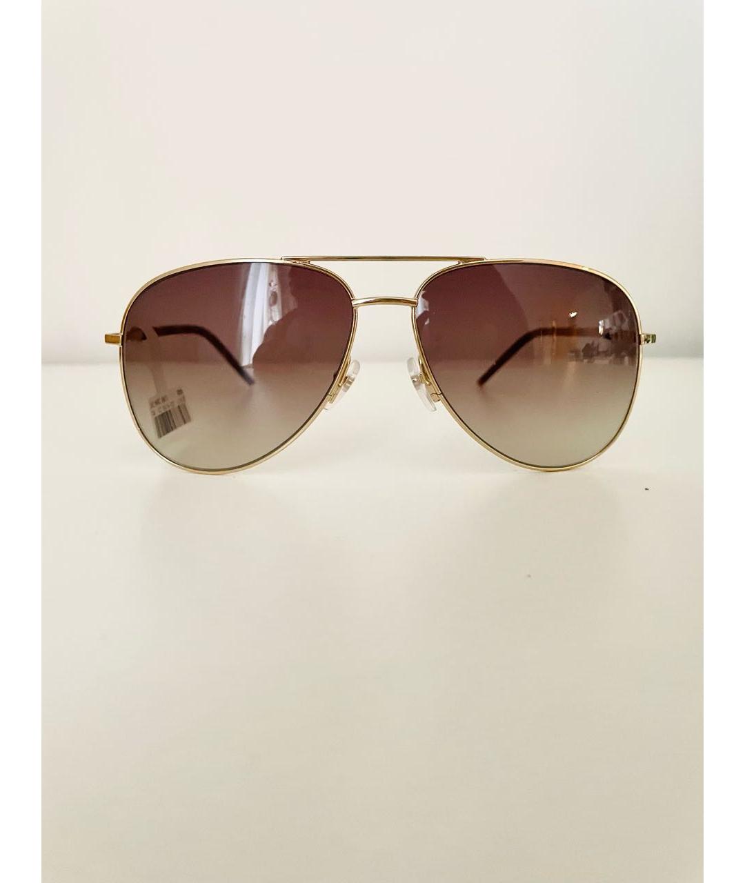 MARC JACOBS Золотые металлические солнцезащитные очки, фото 3