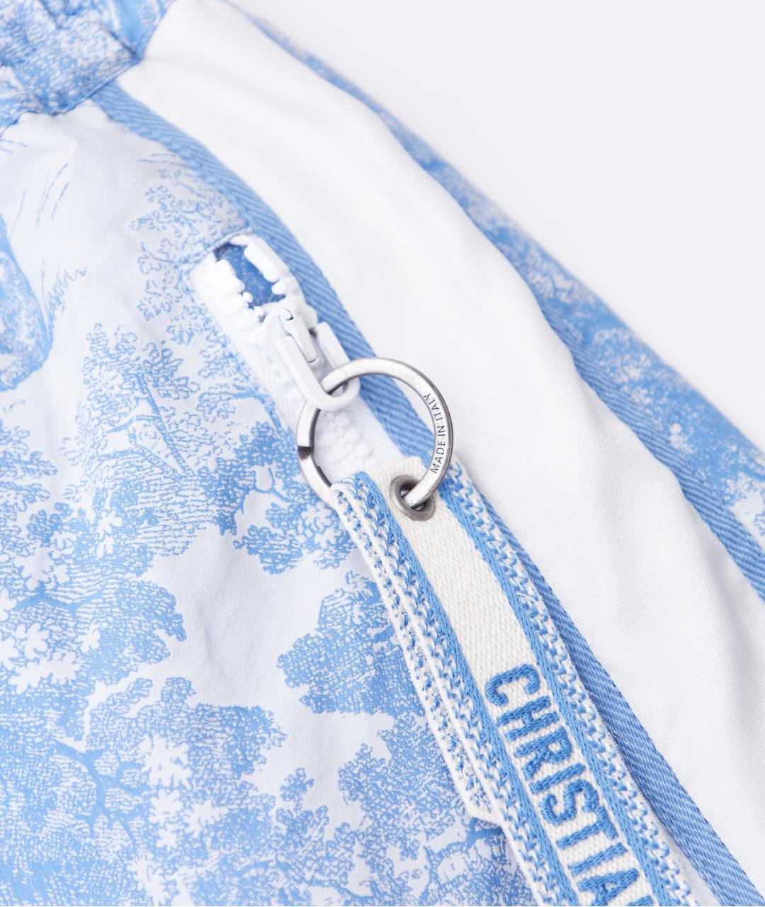 CHRISTIAN DIOR Голубая полиэстеровая юбка мини, фото 4