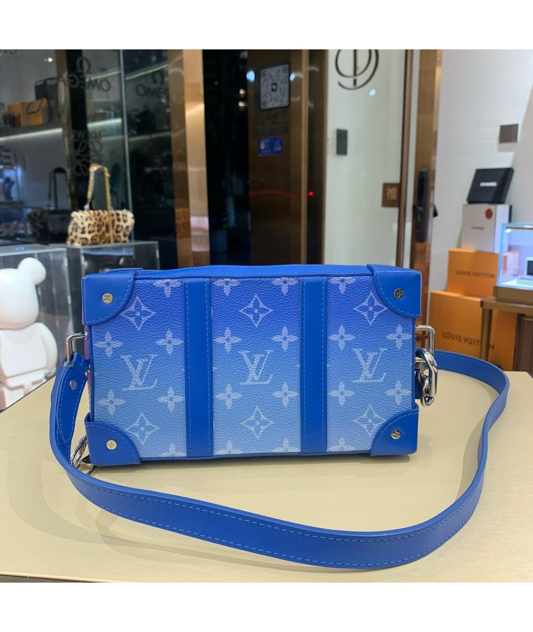 LOUIS VUITTON PRE-OWNED Голубая сумка через плечо, фото 2