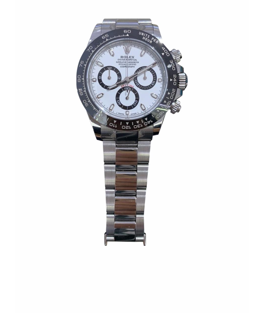 ROLEX Белые металлические часы, фото 1